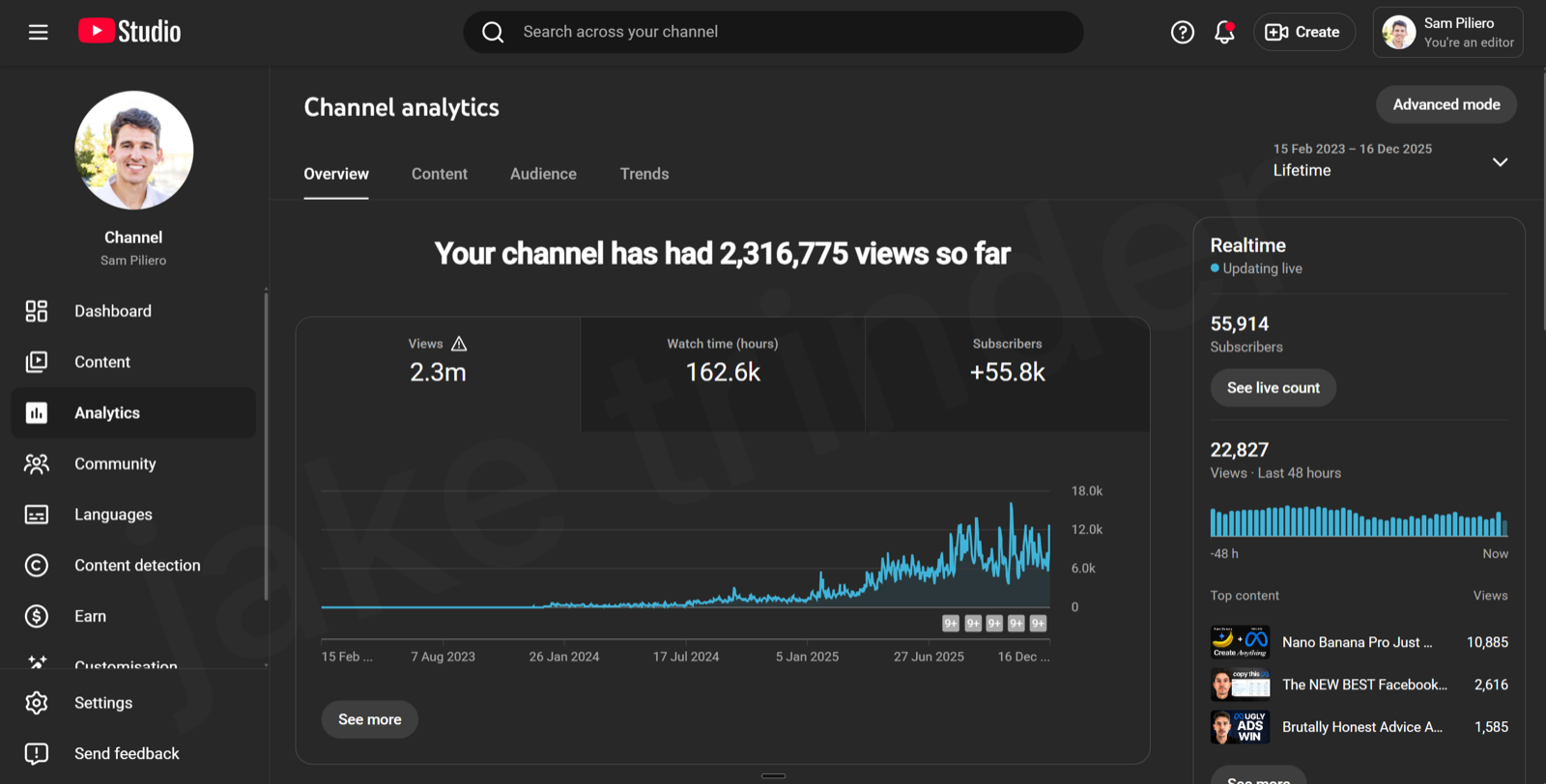 Sam Piliero client analytics